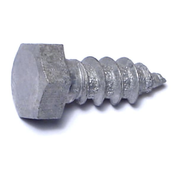 Midwest Fastener Lag Screw, 3/8 in, 1 in, Steel, Hot Dipped Galvanized Hex Hex Drive, 100 PK 05577 - main